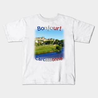 Carcassonne Castle scene Kids T-Shirt